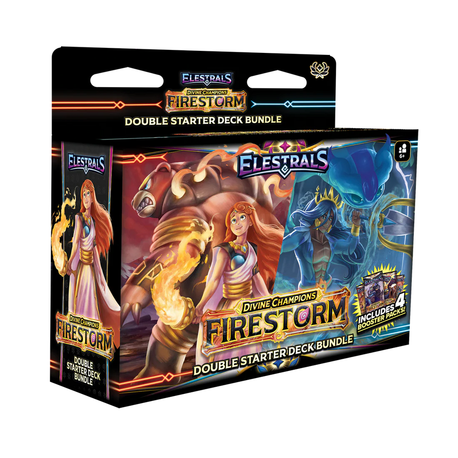 Elestrals TCG: Hestia vs. Poseidon Double Starter Deck - Firestorm (Divine Champions)