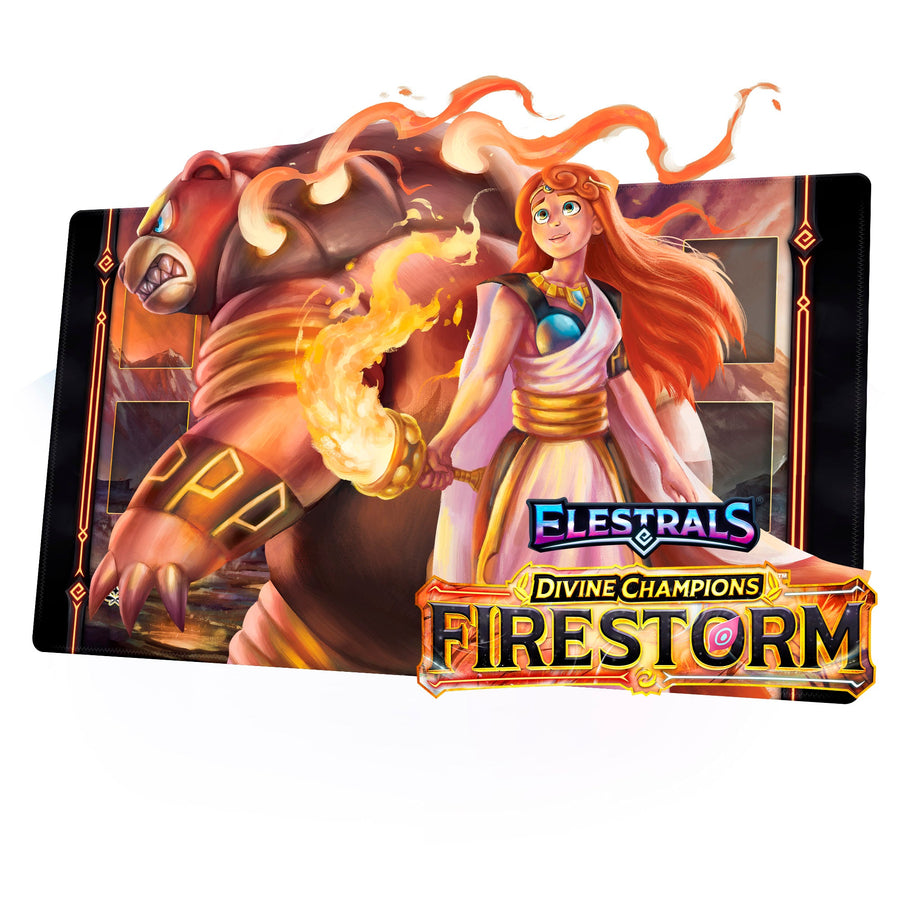 Firestorm Majursa Champion of Hestia Playmat