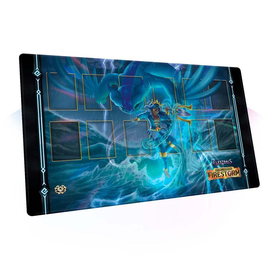 Elestrals TCG: Majesea Champion of Poseidon Playmat