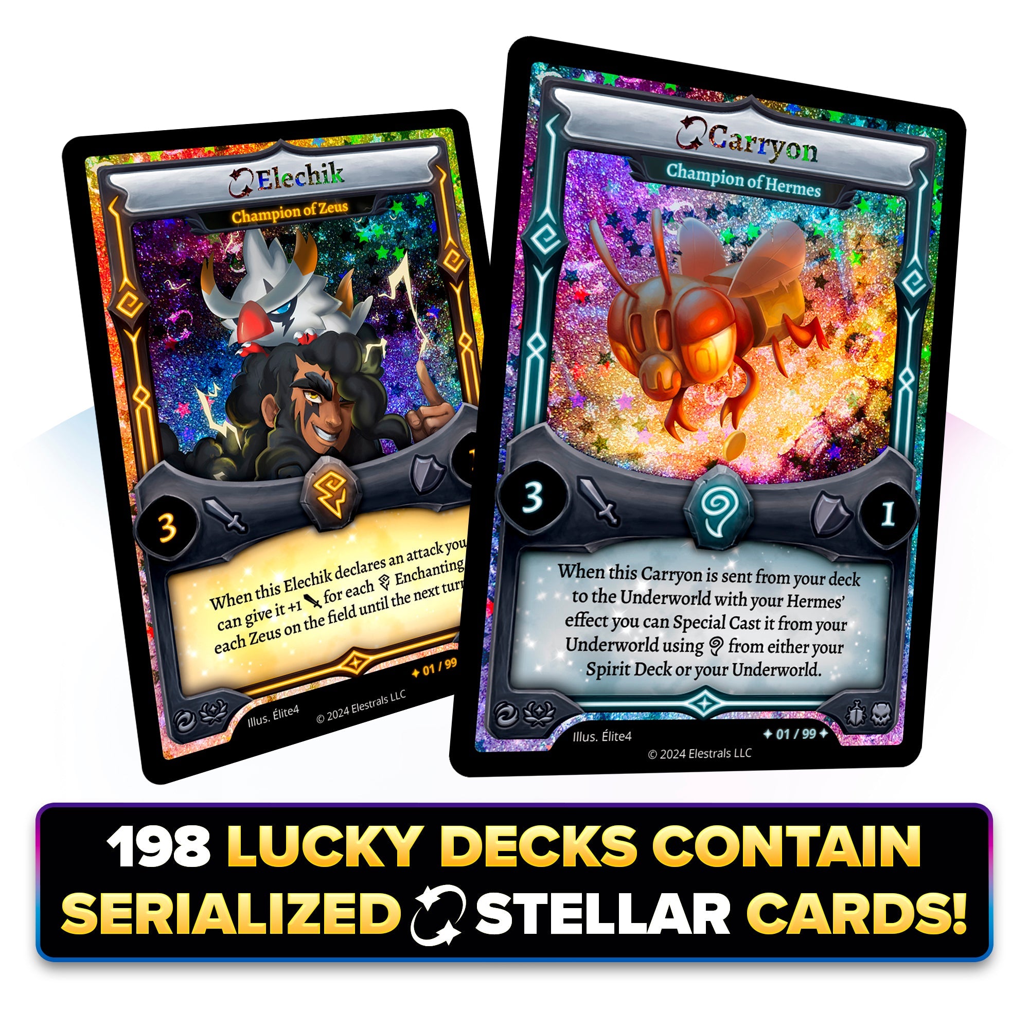 Firestorm Hermes vs. Zeus Double Starter Deck Bundle with 4 Packs