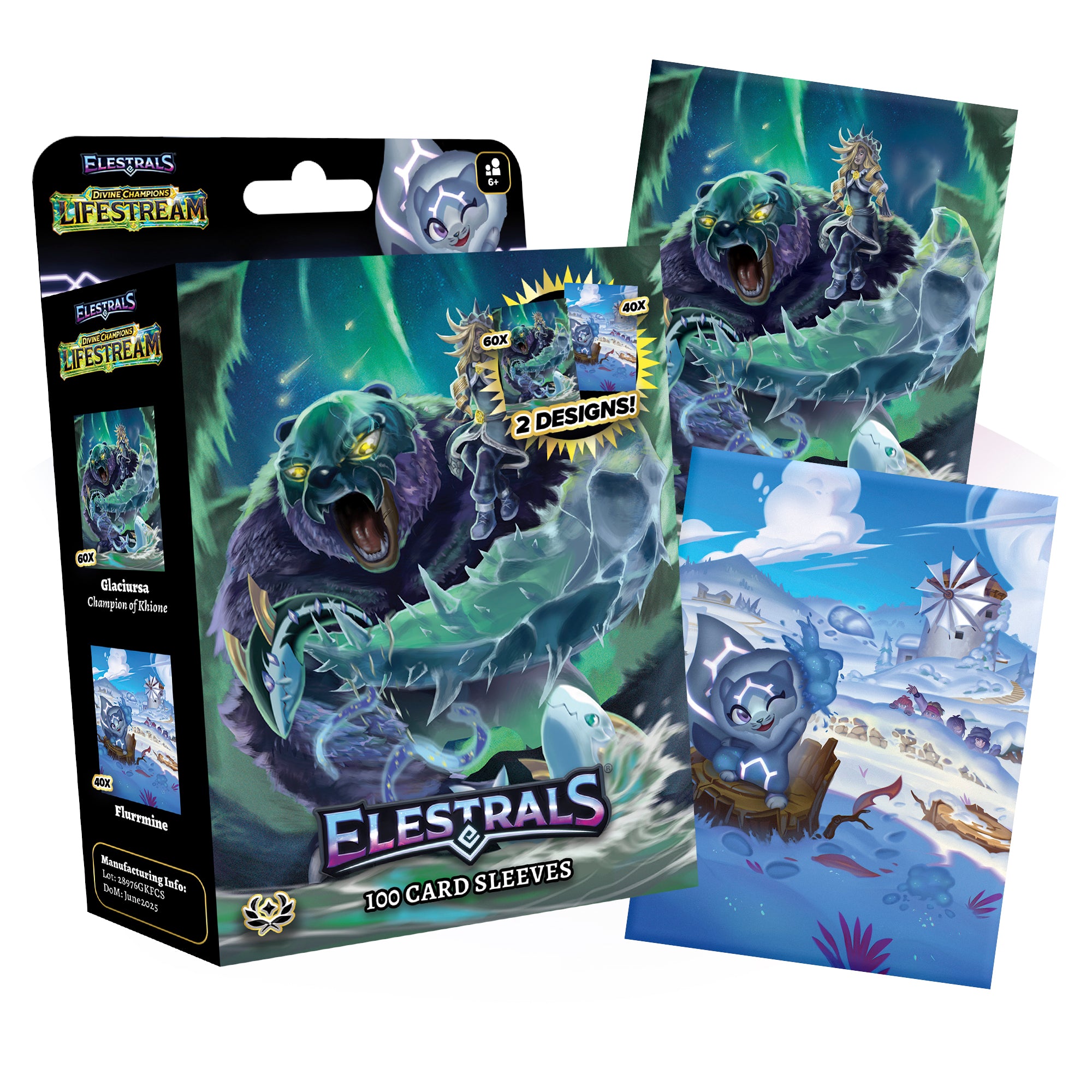 Elestrals TCG: Glaciursa Champion of Khione Card Sleeves