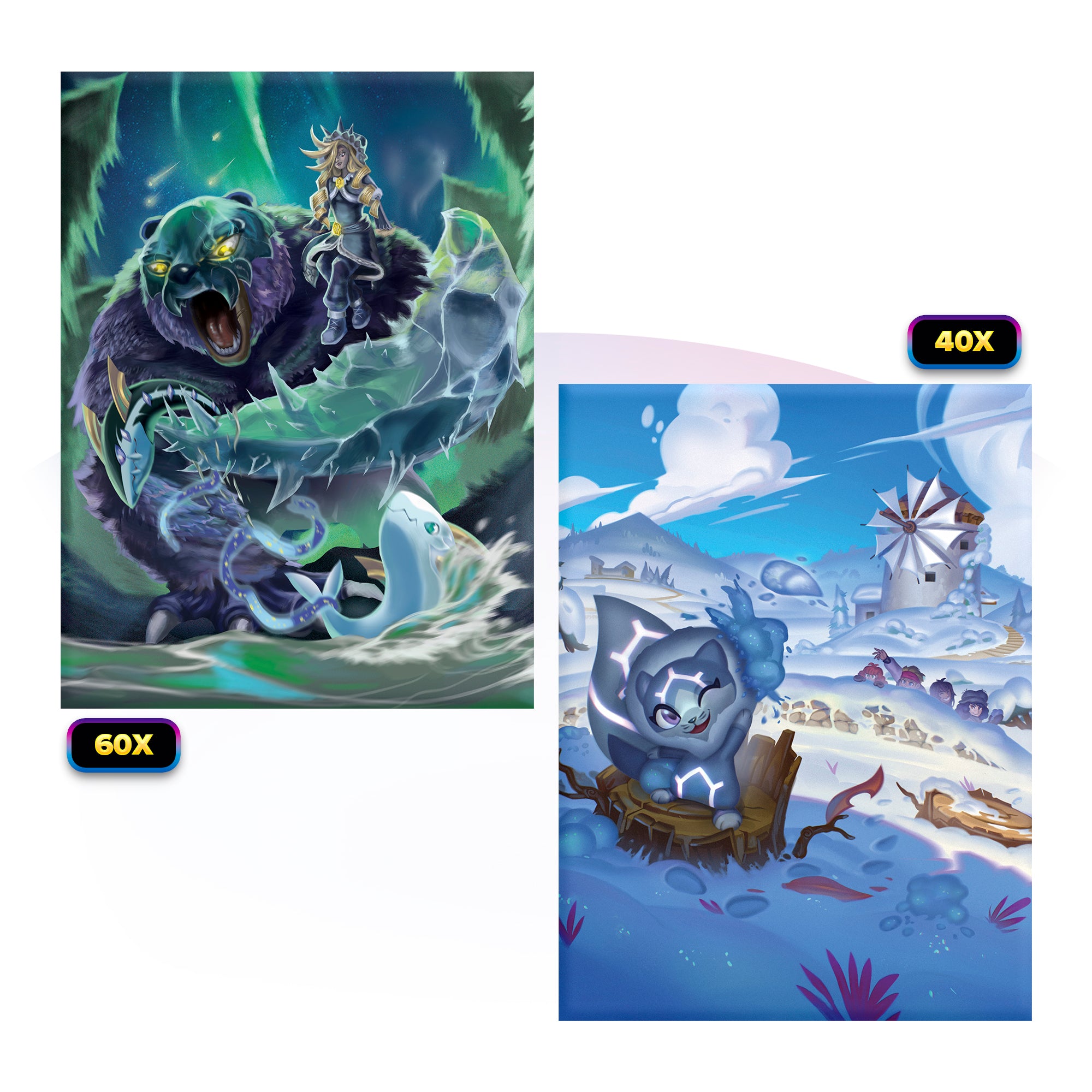 Elestrals TCG: Glaciursa Champion of Khione Card Sleeves