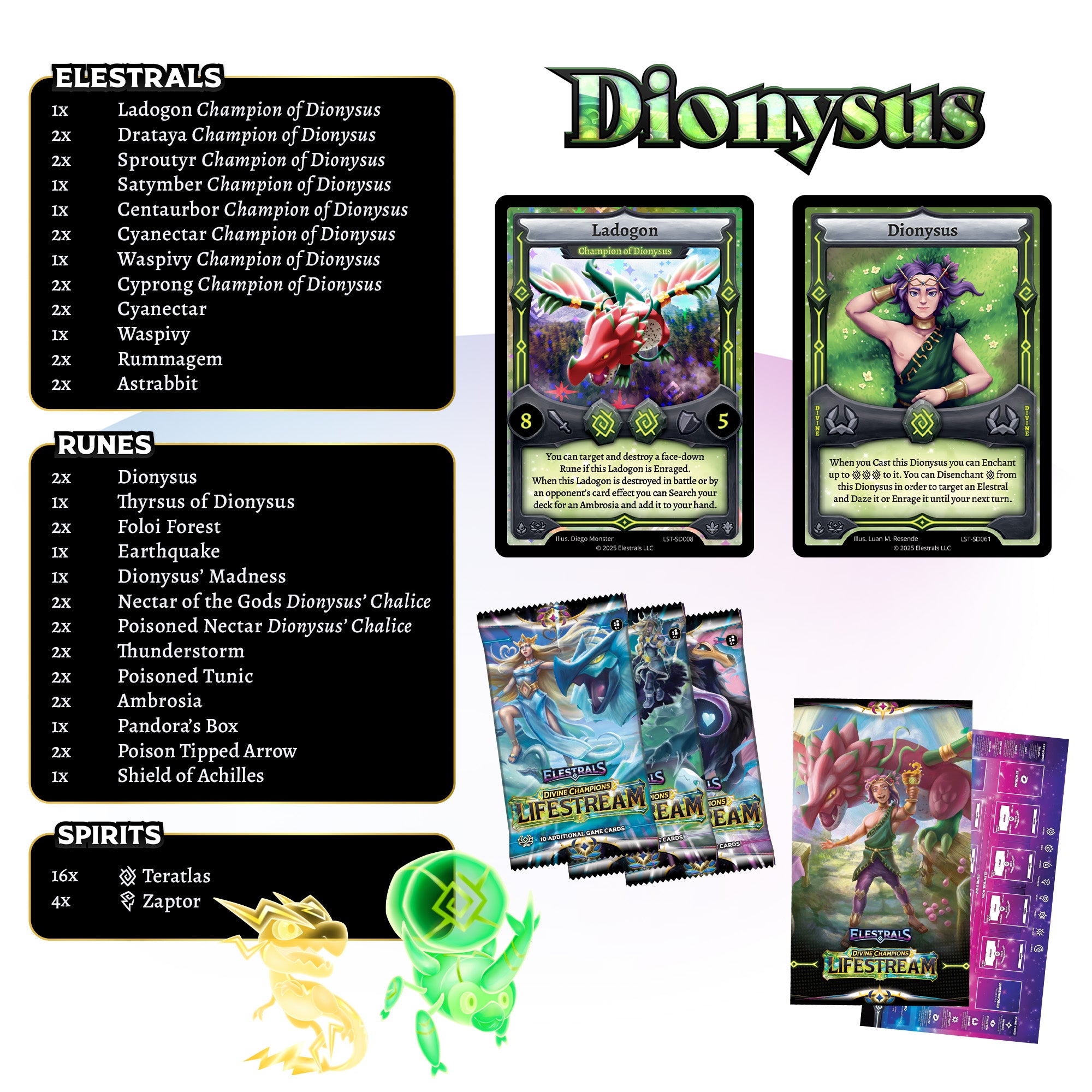 Elestrals TCG: Dionysus Starter Deck - Lifestream (Divine Champions)