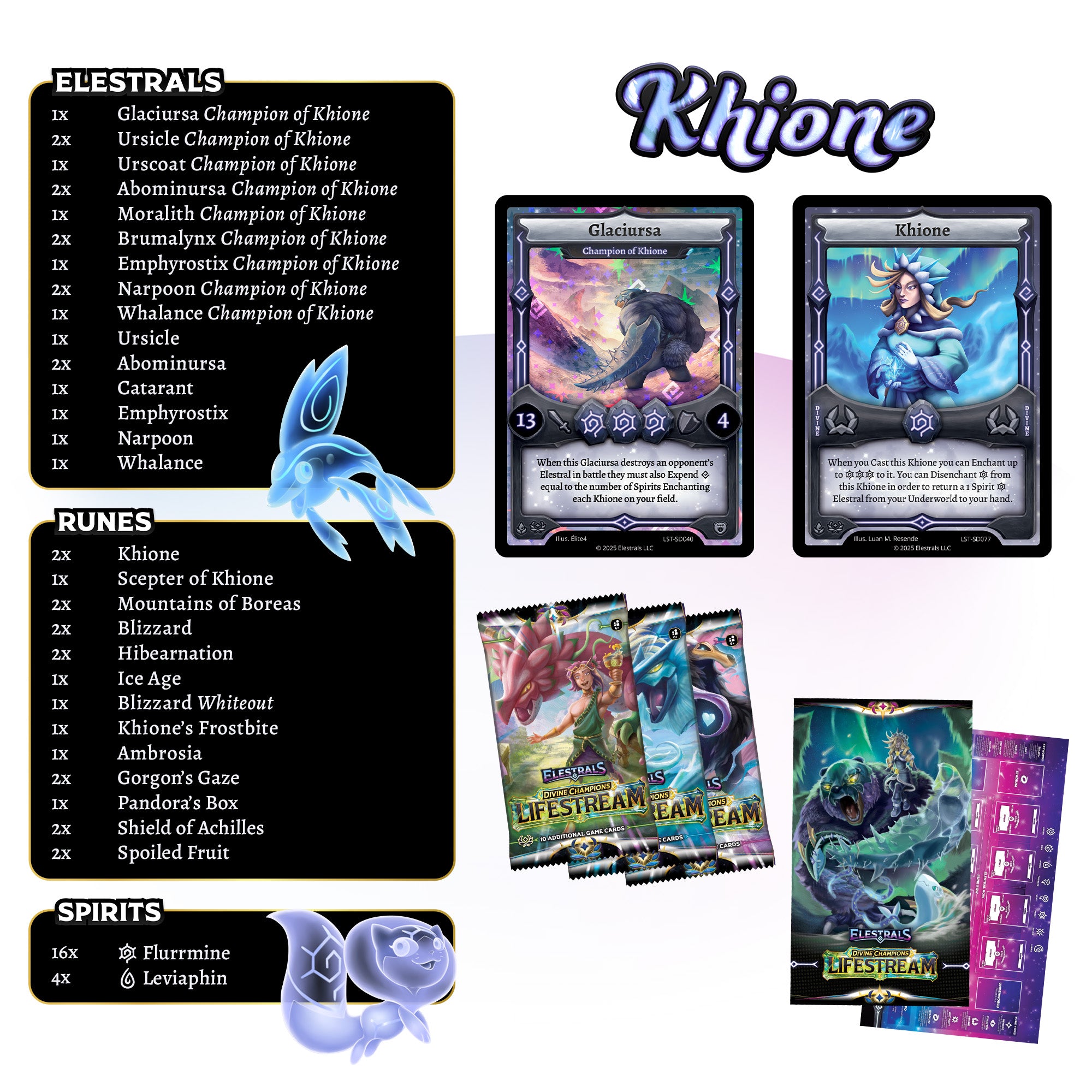 Elestrals TCG: Khione Starter Deck - Lifestream (Divine Champions