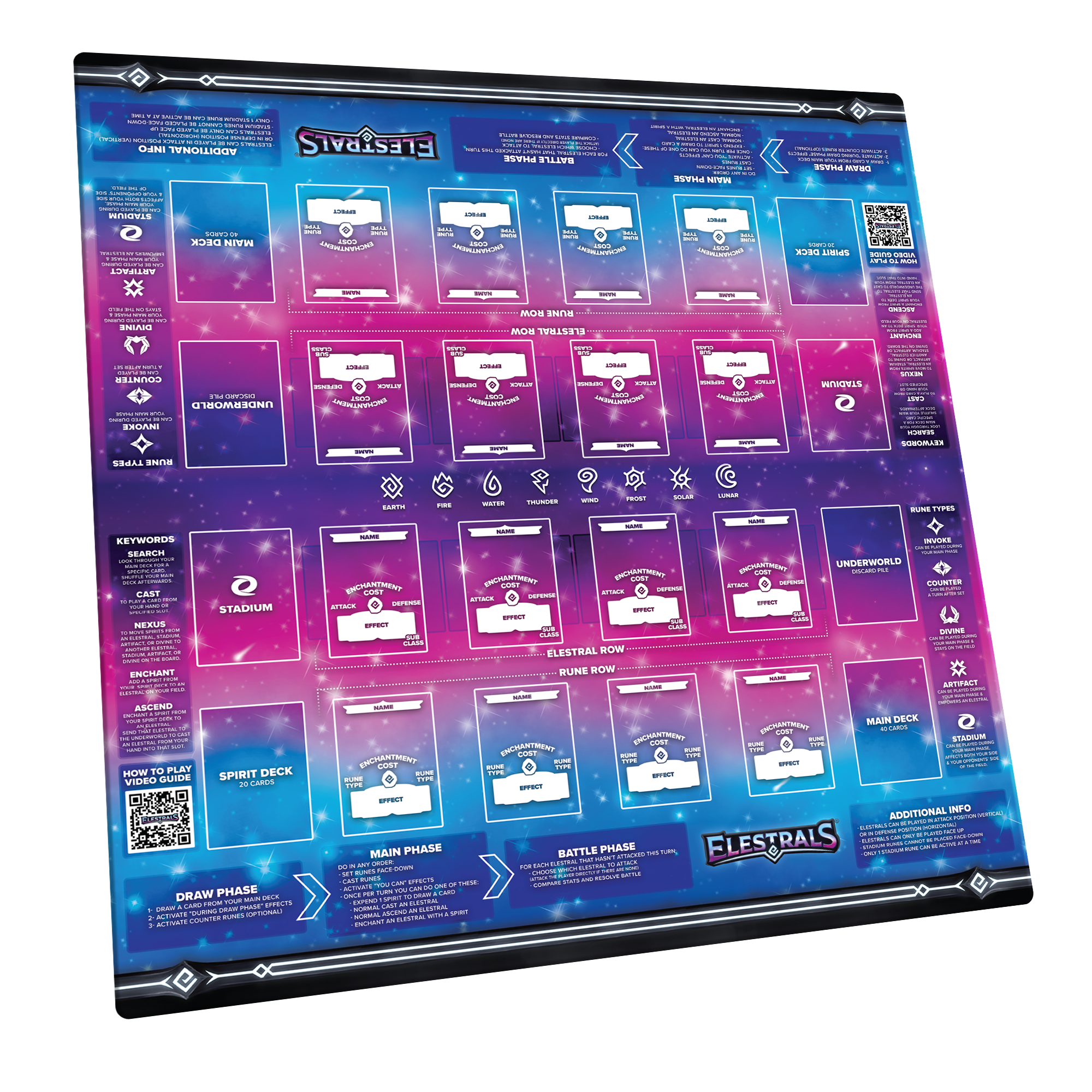 Elestrals TCG: 2-Player Demo Playmat